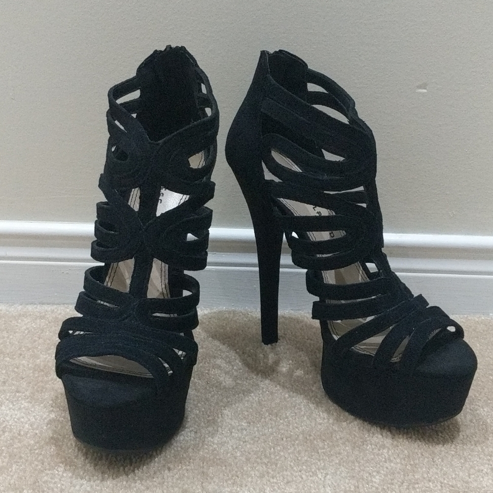 Chinese Laundry Black strappy heels